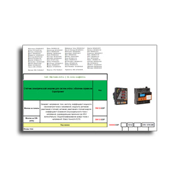 Questionnaire for counters EM132, EM133 from manufacturer SATEC